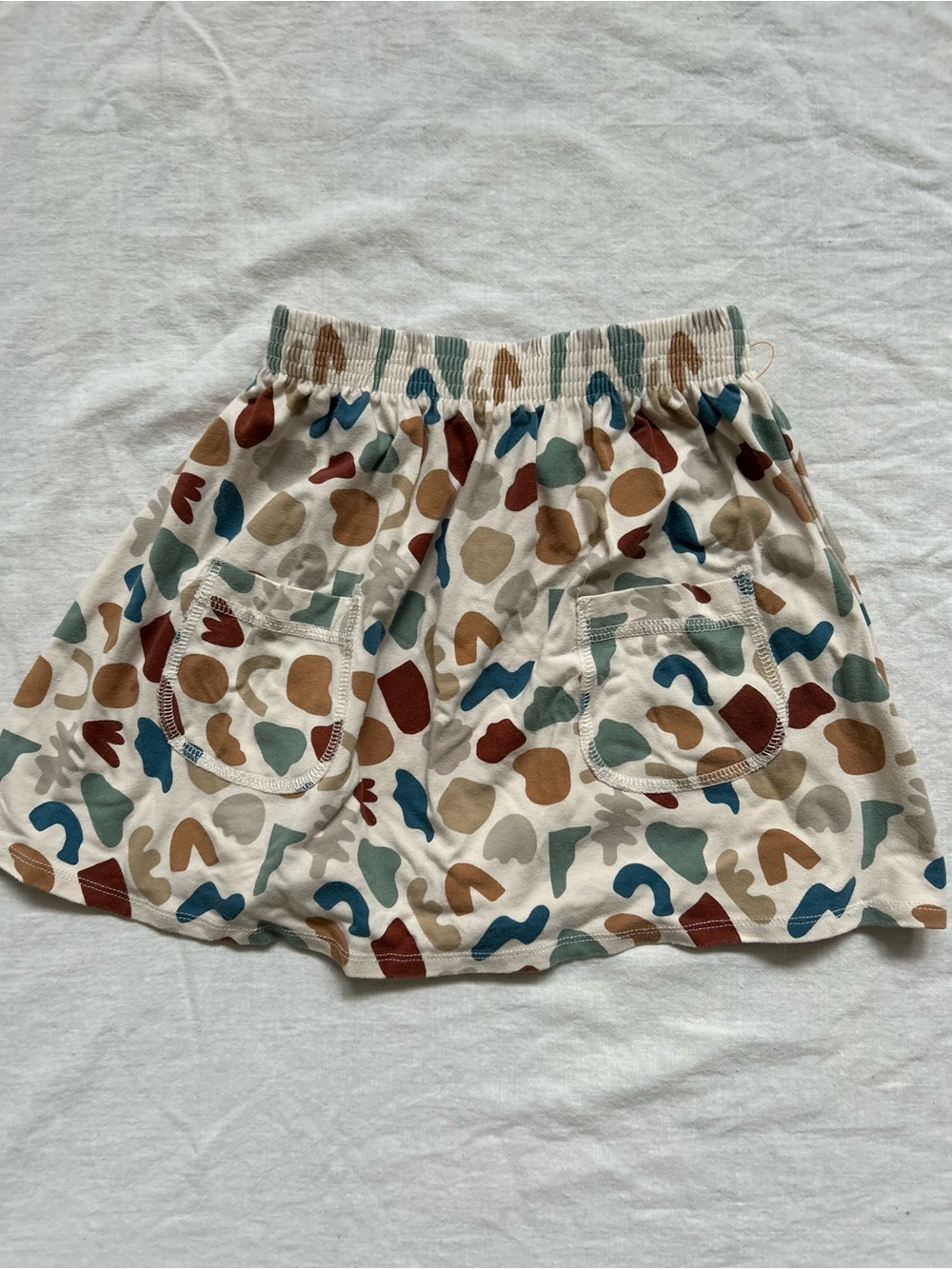 Jax & Lennon Kids Multicolor Abstract Print Skirt - Elastic Waist